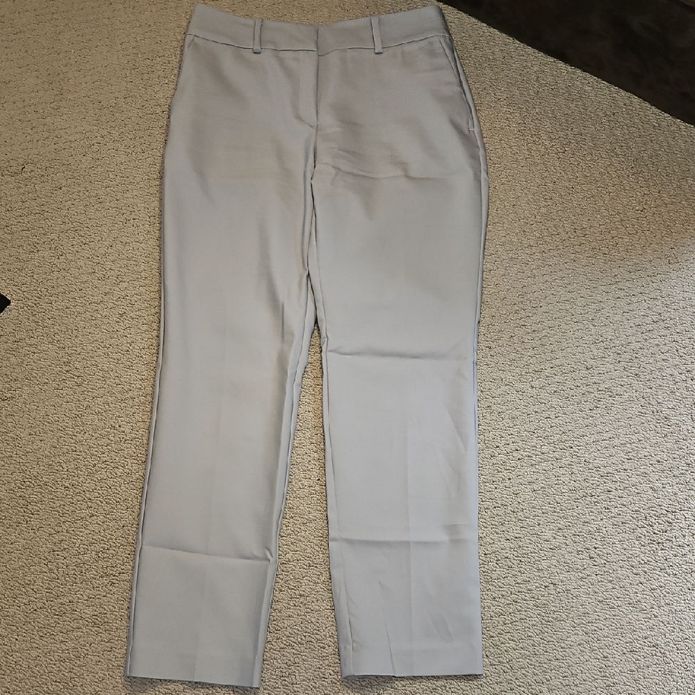 EUC Ann Taylor Factory Light Gray Trousers (0071)
